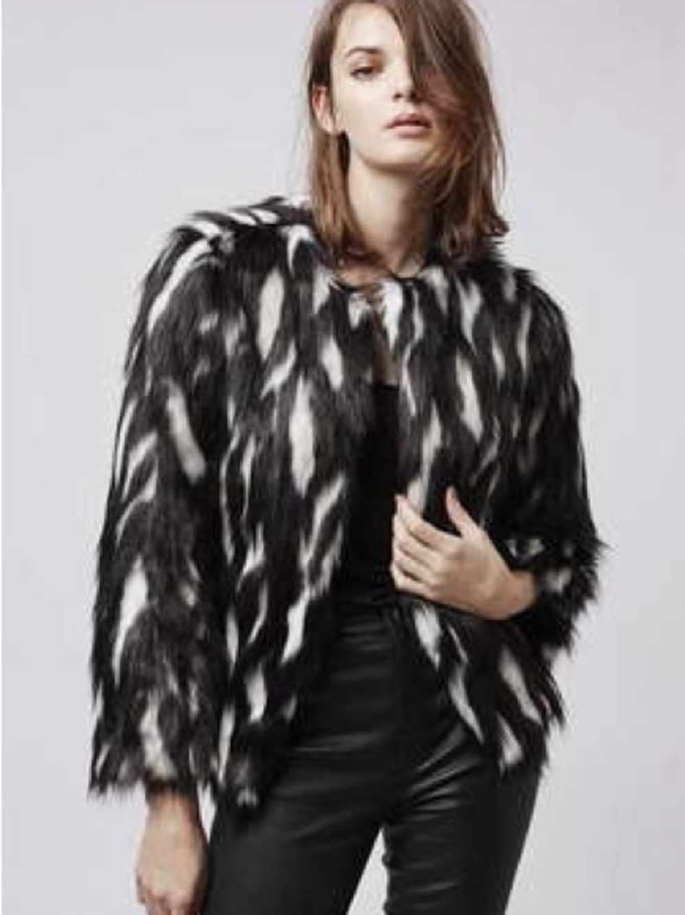 Topshop Faux Fur Jacket